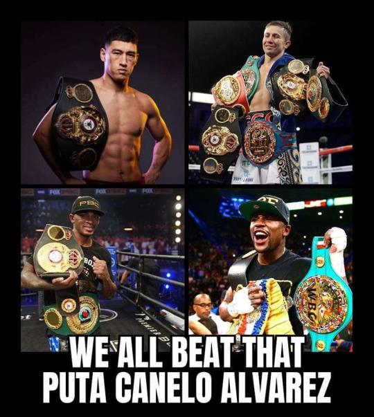 looking forward to hearing the Canelo Occulists excuses for Canelo Cherry picking a 40 year old fighter at a catchweight instead of fighting gangsters in there prime like benavidez and bivol