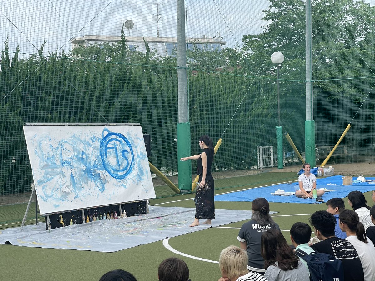 KenForde's tweet photo. The amazing Arts team @FISSharks is having their first #artsfest, celebrating and recognizing the amazing creativity within our community. What a beautiful opening ceremony. We’re all looking forward to a full day of arts, creativity and creation #includeempowerimpact https://t.co/ueVIPyChan