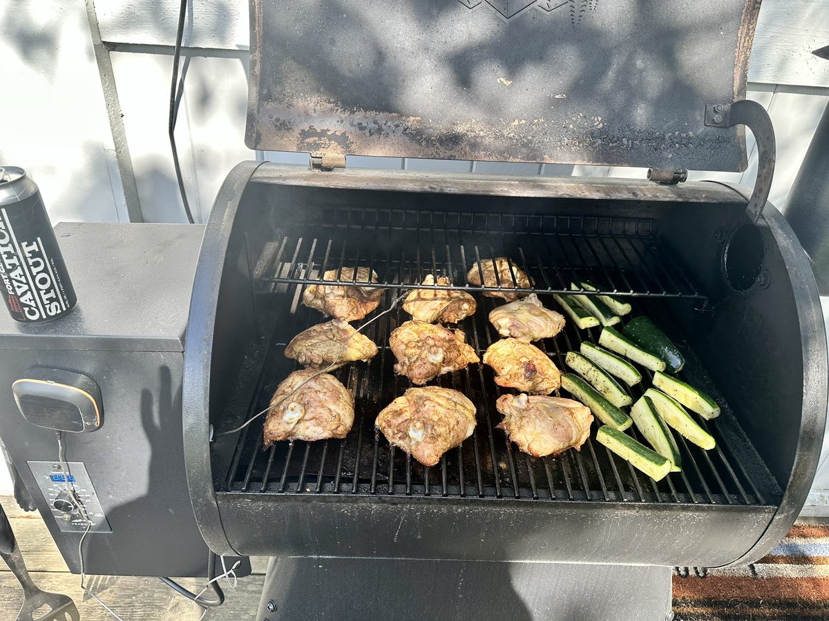 Bags down bad but at least I got my Traeger

Summer vibes ☀️