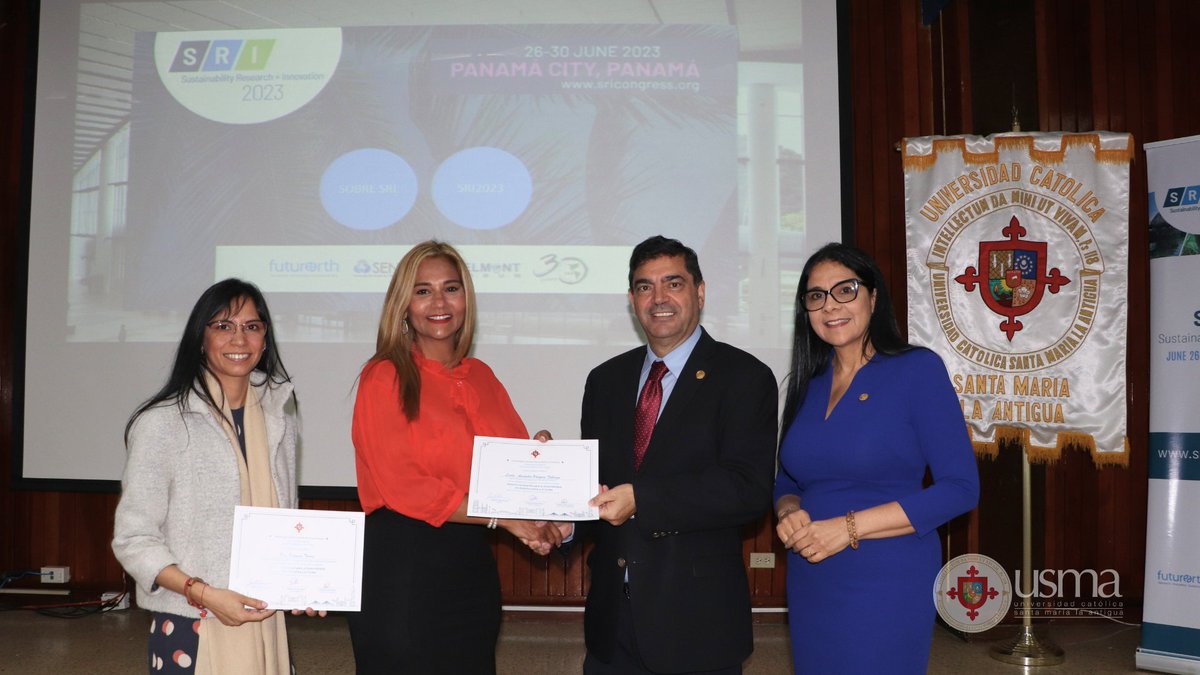 USMApanama's tweet photo. 🧡Charla Magistral de Sostenibilidad organizado por SENACYT en colaboración con la Facultad de Ingeniería y Tecnología de la USMA.💚
Invitaron a participar del Congreso Internacional de sostenibilidad, investigación e innovación 2023 en Panamá🇵🇦

#FITUSMA #USMAPanamá

07-06-2023 https://t.co/L8bt4roRqz