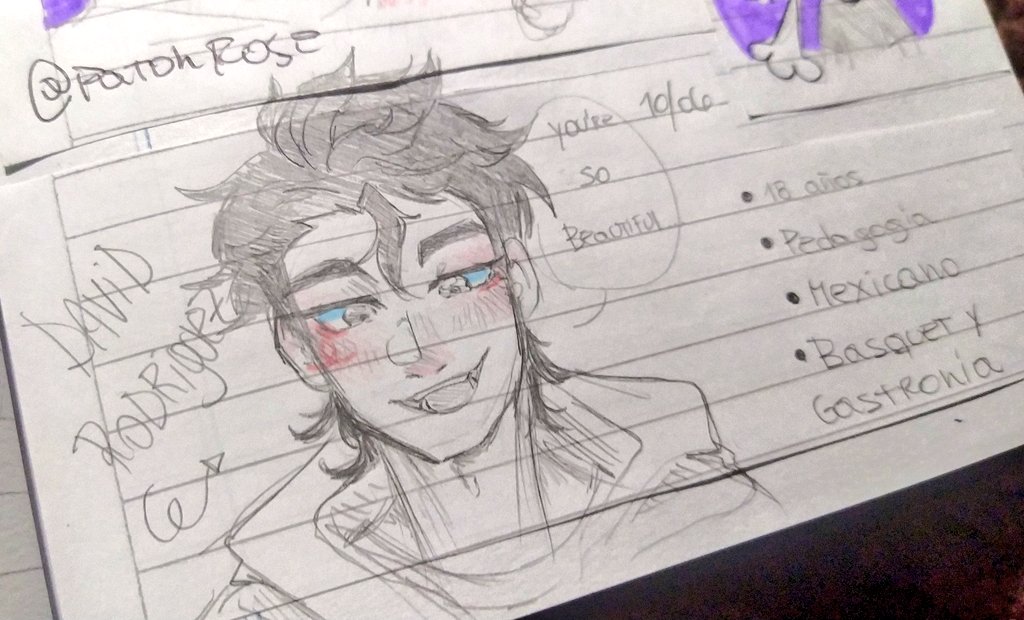PatohRose's tweet photo. Versión de David
En un rol lo hice estudiante de pedagogía
No sé, me pareció lindo KSVWKSN
#spdavid https://t.co/iJCyPk1TSv
