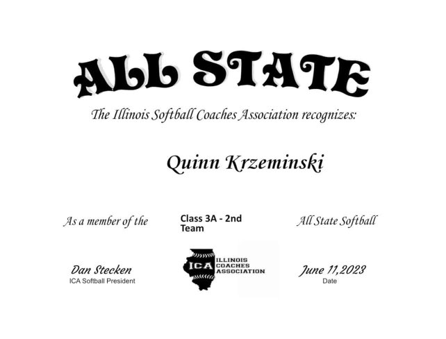 Qkrzeminski10's tweet photo. I am super duper happy to announce I have won 2nd Team All State for my freshman year!! I truly couldn’t have done it without my parents, teammates, and especially coaches!! 🥎🧡💙❤️@PretzelSoftball @USSSAPride07 @D1Uncommitted @LegacyLegendsS1 https://t.co/EYIaSRV2ct