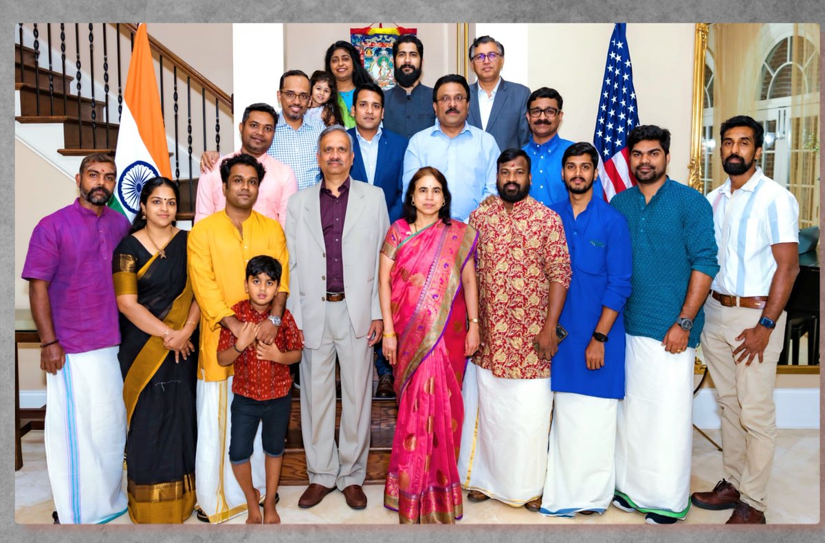 CGI_Atlanta's tweet photo. Glad to receive #Koodiyattam artistes from #Kerala at #IndiaHouse.

Enthralled by their spectacular performances of #Koodiyattam, #Nagiarkoothu &amp; #Chakyarkoothu @GokuldhamAtlant. 

Koodiyattam is officially recognized by #UNESCO as masterpiece of Intangible Heritage of Humanity. https://t.co/Z2JLt1uZlc