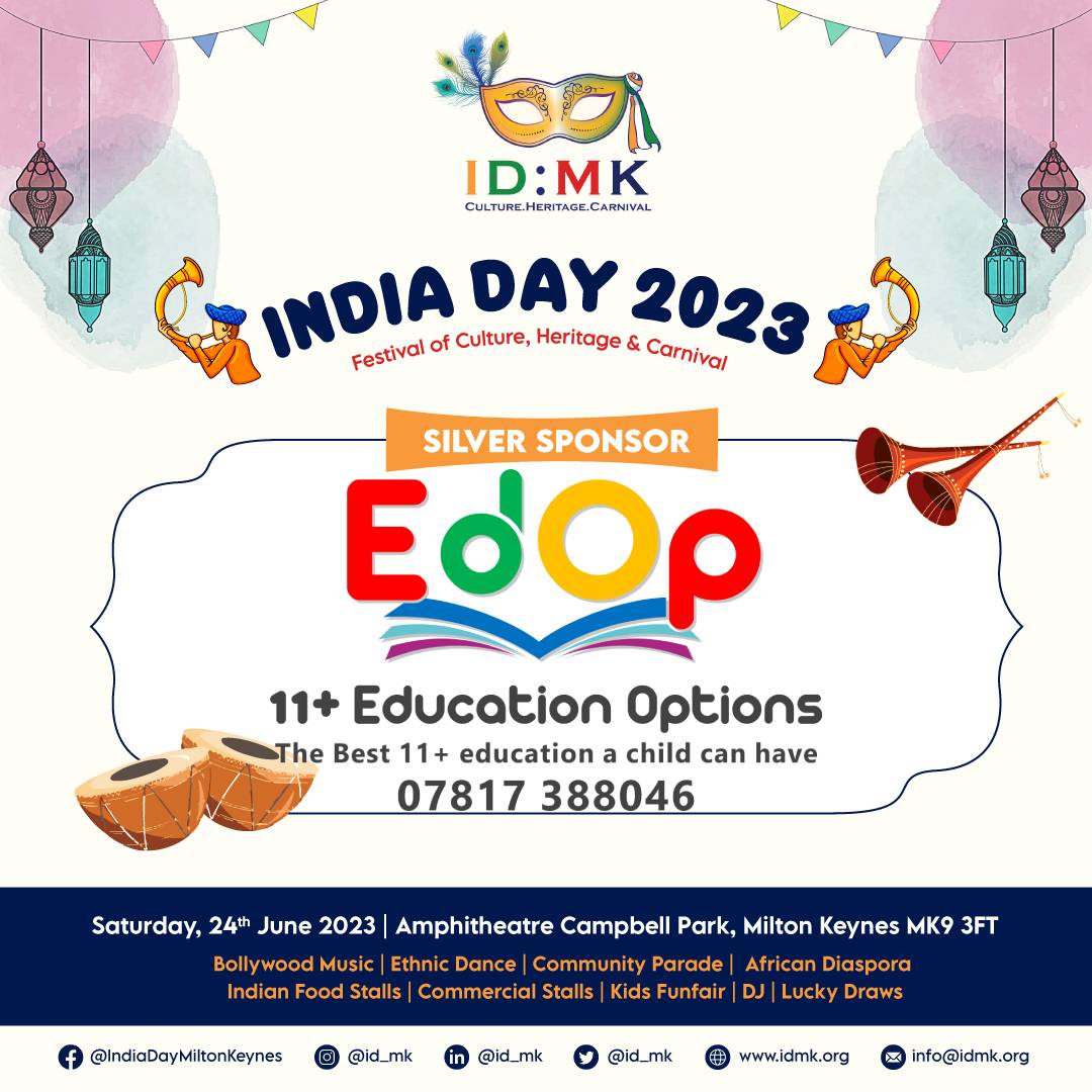 ID_MK's tweet photo. Introducing EduOps as Silver Sponsor for India Day Milton Keynes 2023! 🎊 Welcome EduOps, esteemed Silver Sponsor of this year's event. Learn more about their exceptional services at: https://t.co/3L4Gd66FGl. Join us on 24th June! #IndiaDayMK #SilverSponsor #EduOps https://t.co/8RmNVUbwrE