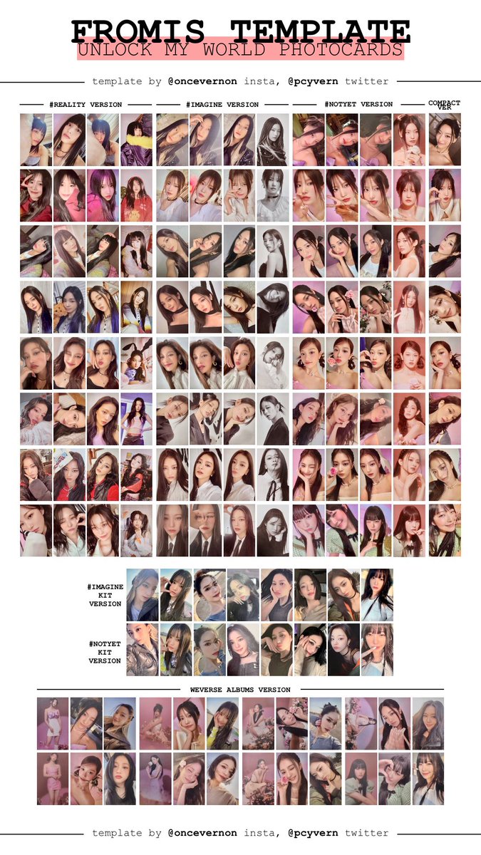 FROMIS_9 UNLOCK MY WORLD WEVERSE -PHOTOCARD -STANDEE (select