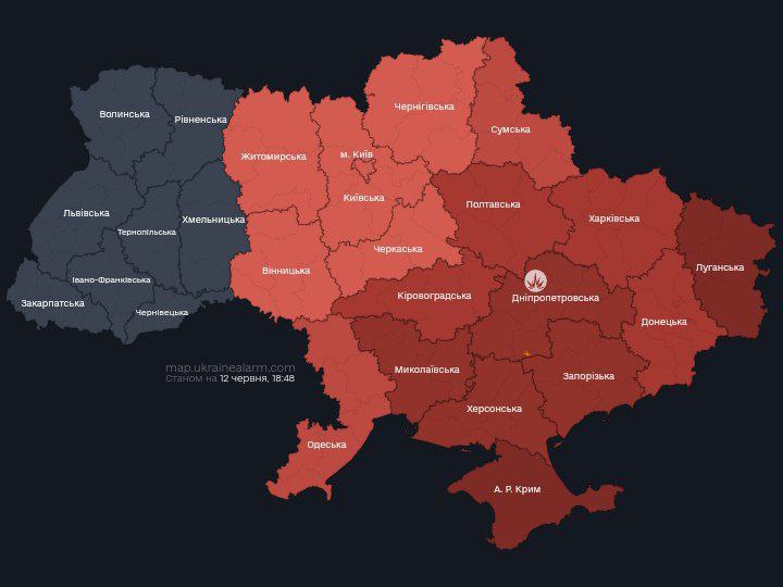 Alarma en la mayoría del País

- Los lanzamientos de misiles tipo X-101/555 desde el Tu-95 desde la dirección del Caspio se realizaron con anticipación.

- Movimiento de UAVs no identificados, desde el Sur