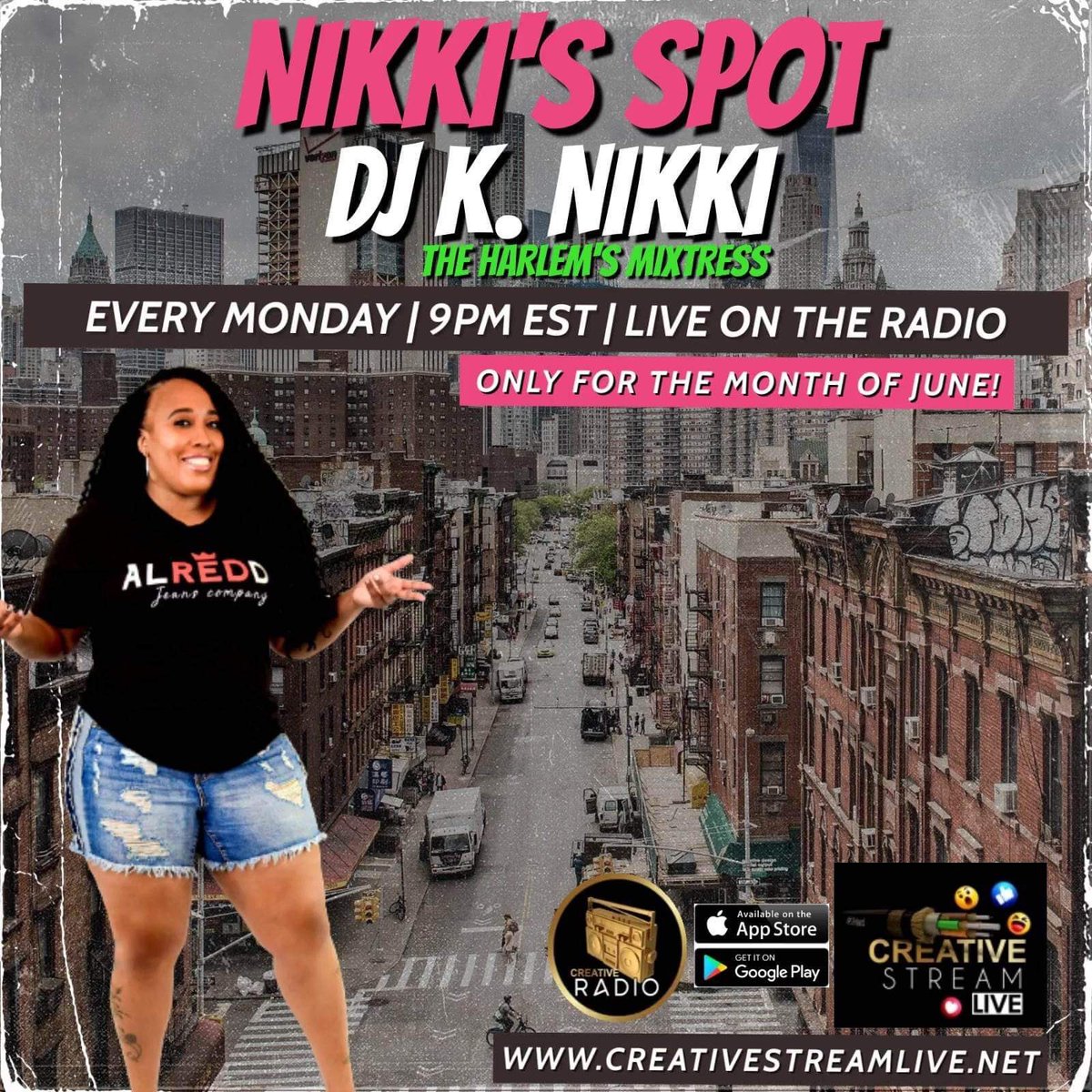 CharJ50's tweet photo. TONIGHT! Nikki’s Spot at 9pm est on the Radio in the Creative Stream Live App…Come join us…it’s a vibe!
#creativestreamlive #djknikki #ctvallstars #nikkisspot #ctvfamily #download #itsavibe #music https://t.co/6EbGz0O4pF