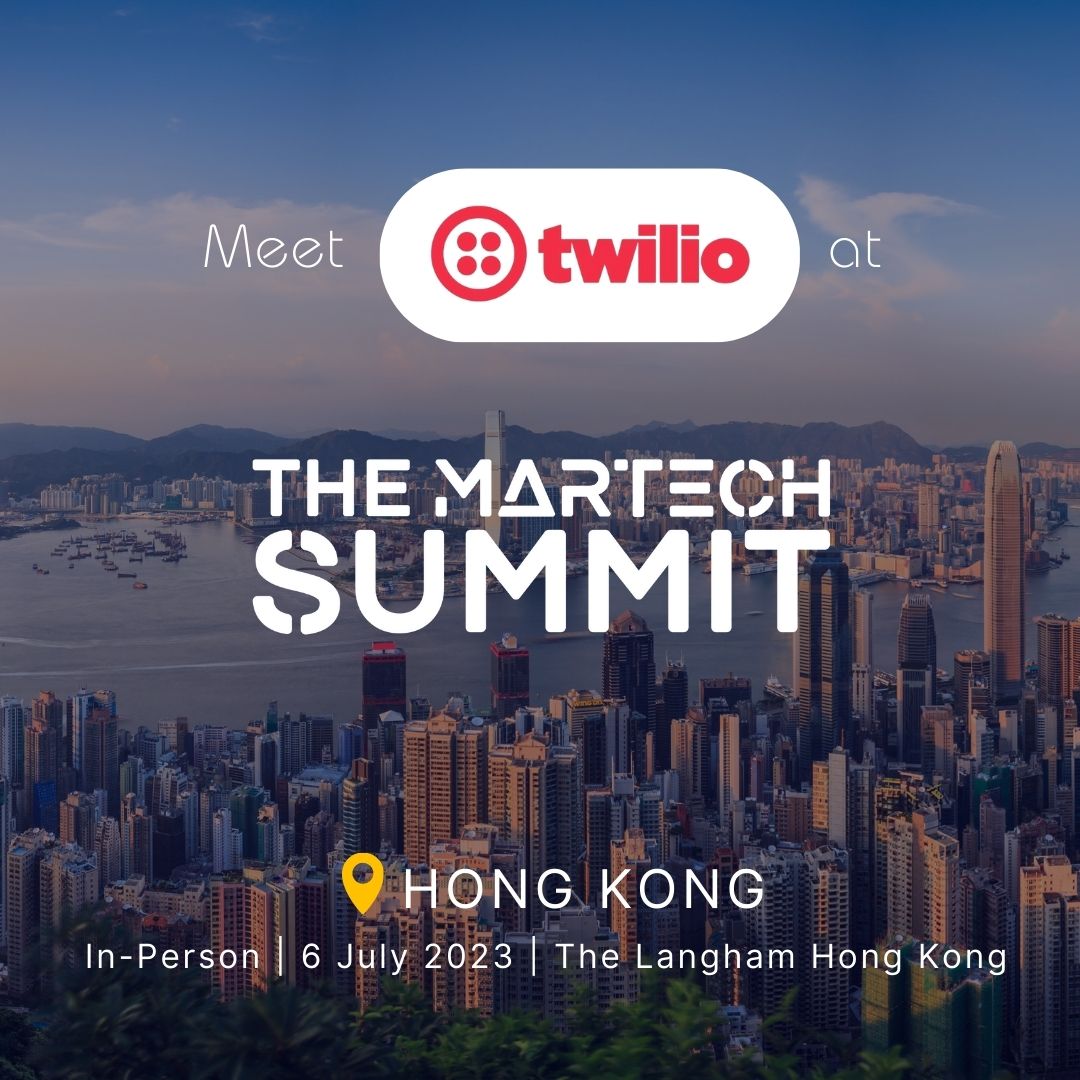 Excited to have @twilio join us as a sponsor for The MarTech Summit Hong Kong on 6 July 🎉🎉

➡️ Find out more at: themartechsummit.com/hongkong

📌 Agenda: themartechsummit.com/hongkong-full-…

#themartechsummit #martech #marketingstrategy #marketingtechnology #digitalmarketing #hongkongsummit