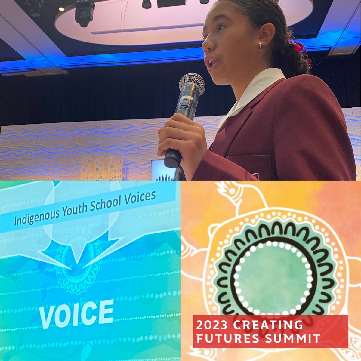 who are you? 
question asked by #nathanieltamwoy <a href="/Griffith_Uni/">Griffith University</a> #creatingfuturessummit. importance of understanding self and each other with @wavellshs student Kaia contributing to the conversation at this summit.