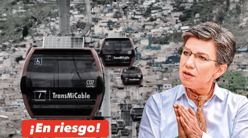 La operación del Transmicable de Ciudad Bolívar en Bogotá se encuentra en riesgo por cuenta de una CHAMBONADA que pretende hacer la alcaldesa Claudia López. 

Lo que mejor funciona del transporte público está en peligro gracias al gobierno Verde.

Abro hilo 👇🏻