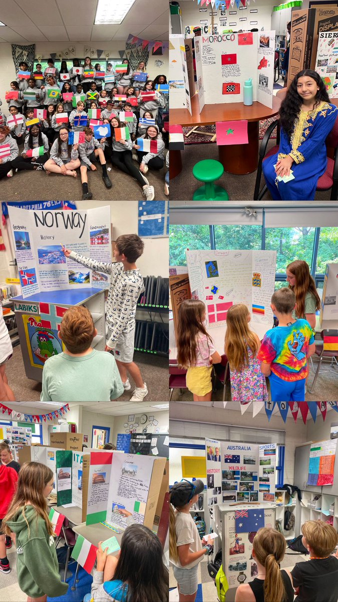 Huge shoutout to this group for doing an amazing job on their country research project 🌎  <a href="/MrsMongada/">Mrs. Mongada</a> 

#PennDelcoProud
<a href="/ParksideES/">Parkside Elementary</a> 
<a href="/PennDelco/">Penn-Delco SD</a>