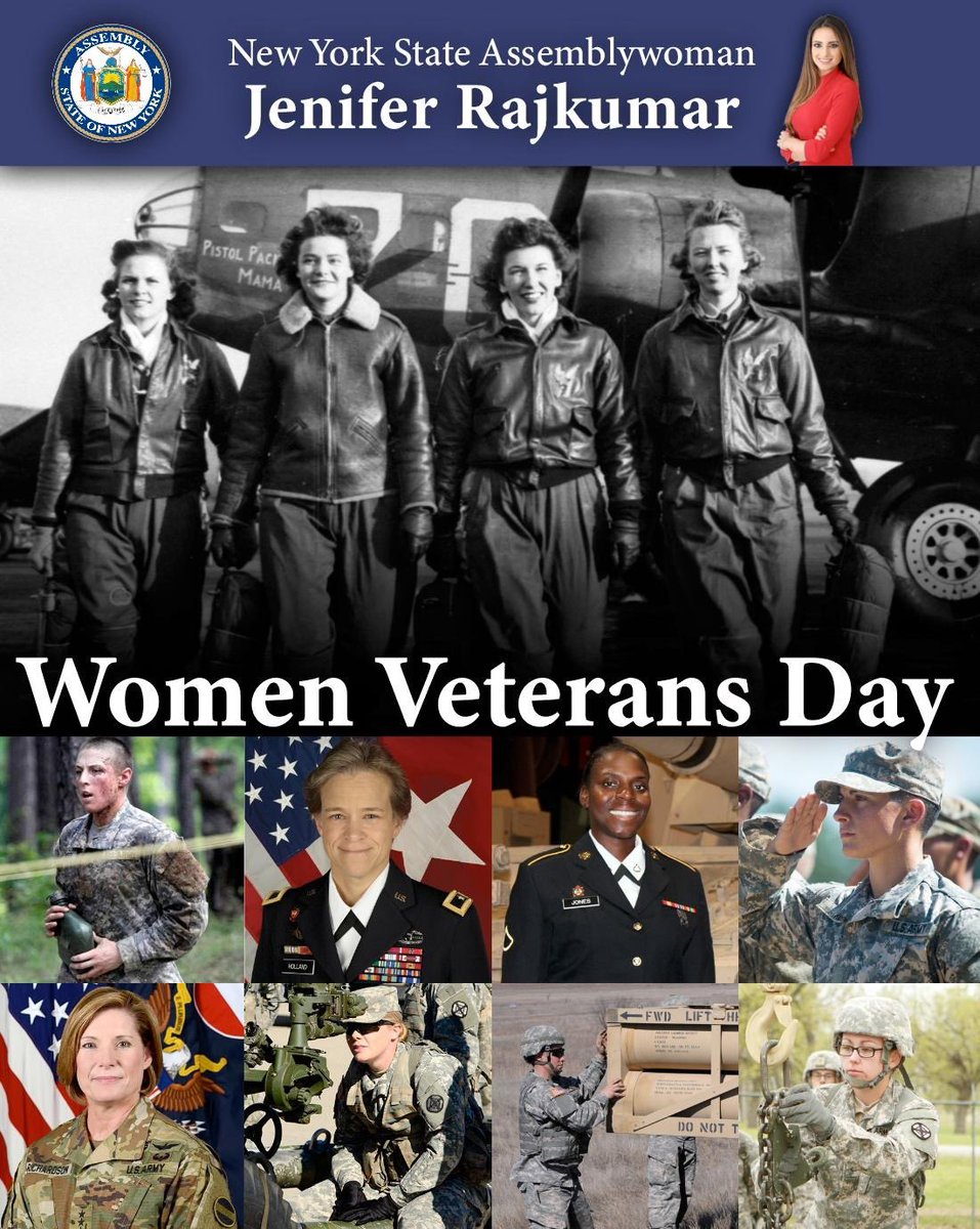 Since the Revolutionary War, fearless women have served our country and courageously defended our freedoms. On #WomenVeteransDay, let us bestow upon them our gratitude for their sacrifices. I will always fight for them as a member of the Assembly Veterans' Affairs Committee.