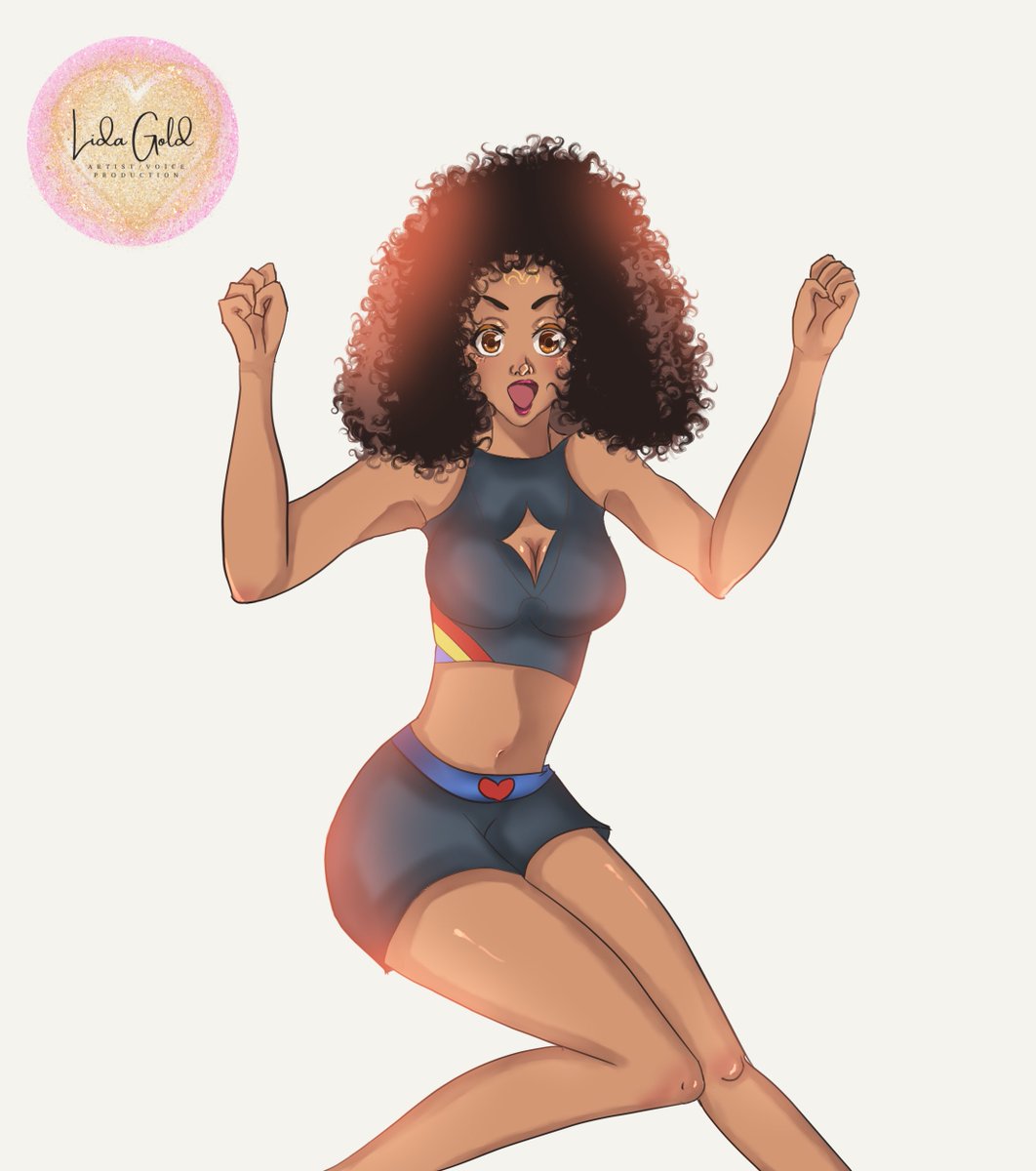 lidapopi's tweet photo. Say hi to my new character Crystal! She’s spunky vibrant and always looking to have a good time 💃🪩❤️‍🔥
#originalart #Pride2023 https://t.co/fl73J9Qlpd