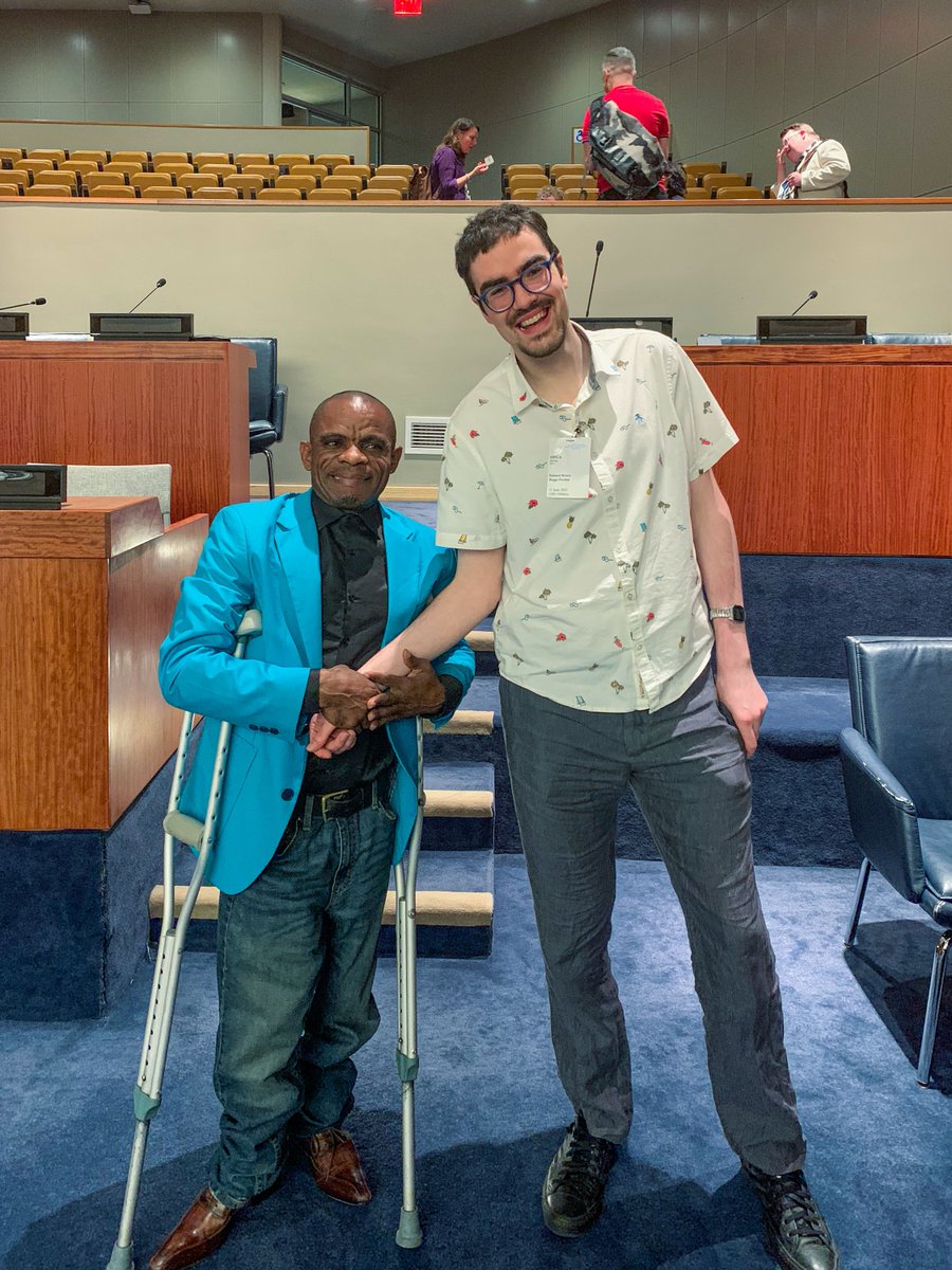CLToronto's tweet photo. Today, Sam Forbes (@forbessbb), a member of #CLTOInfluencers, &amp; Ann-Marie Binetti, a CLTO Senior Manager, were invited to New York to attend the General Assembly at the @UN &amp; discuss the Resolution on Easy to Understand Communication. #InclusionMatters #CANPoli #ONPoli #TOPoli https://t.co/xrIoWPey4r