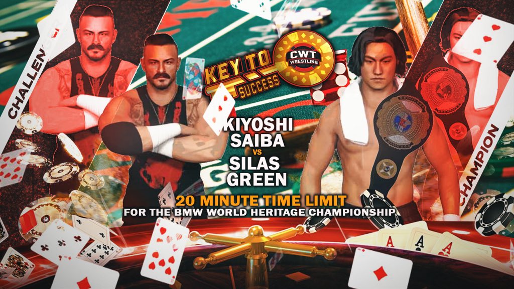 ConnorsWTour's tweet photo. Witness the ultimate clash! 

CWT Presents Key To Success:
 
🚀 BMW World Heritage Champ Kiyoshi Saiba takes on the returning, Silas Green for the championship! 🏆✨🔥 

High-octane action awaits! Who'll claim glory? 🏁 Don't miss this historic showdown! #CWTKeyToSuccess🔑🎰 https://t.co/EKw9KGxwXG