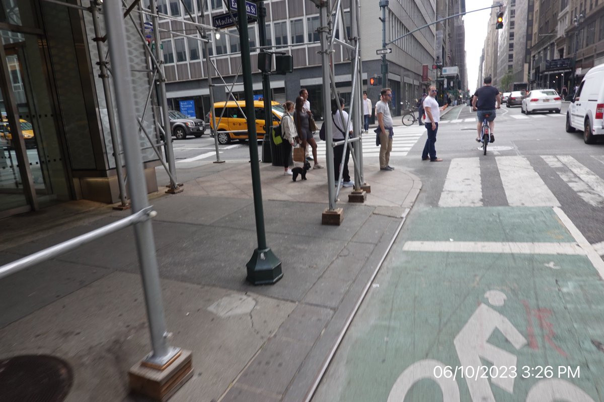 Reported_NYC's tweet photo. The driver Y203031C blocked the crosswalk or stopped past the line near 22 E 39th St on June 10 and has been reported to #nyctaxi. This is in Manhattan Community Board 05 #manhattancb5 & #NYPDMTS. #VisionZero https://t.co/ZhzR8dum4l