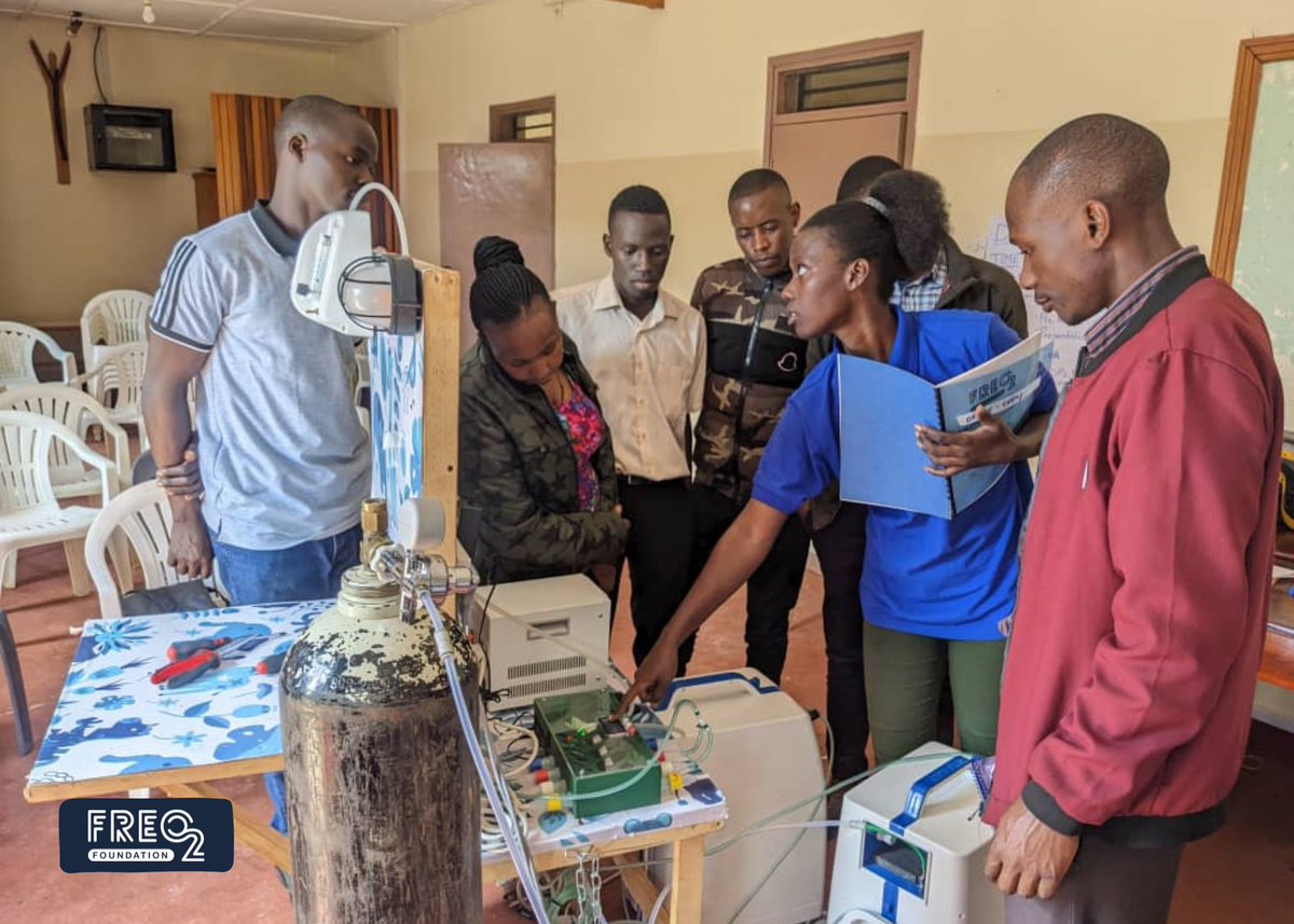 FREO2 Uganda hosted training sessions for technicians from 19 facilities across SW Uganda &amp; Greater Masaka. 

Special thanks to Hilda Bugingo for spearheading this initiative👏

The program aims to ensure continued delivery of #sustainable and high-performing #oxygen systems🛠️💪