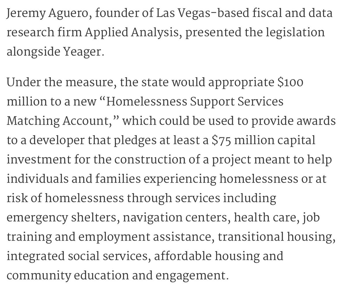 @BrodieNBCS I’m curious about a different bill that passed in the regular sesh that kind of explains the reason that aspirational homeless project was wedged into SB509/SB1. They can get away more free money by including it, is my read.
