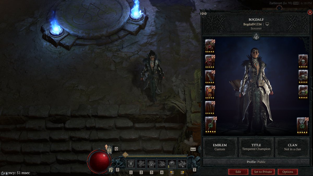 laoboq's tweet photo. @Diablo @RodFergusson @PezRadar Character Sheet with title for verification @Diablo https://t.co/yzfQzcAuC9