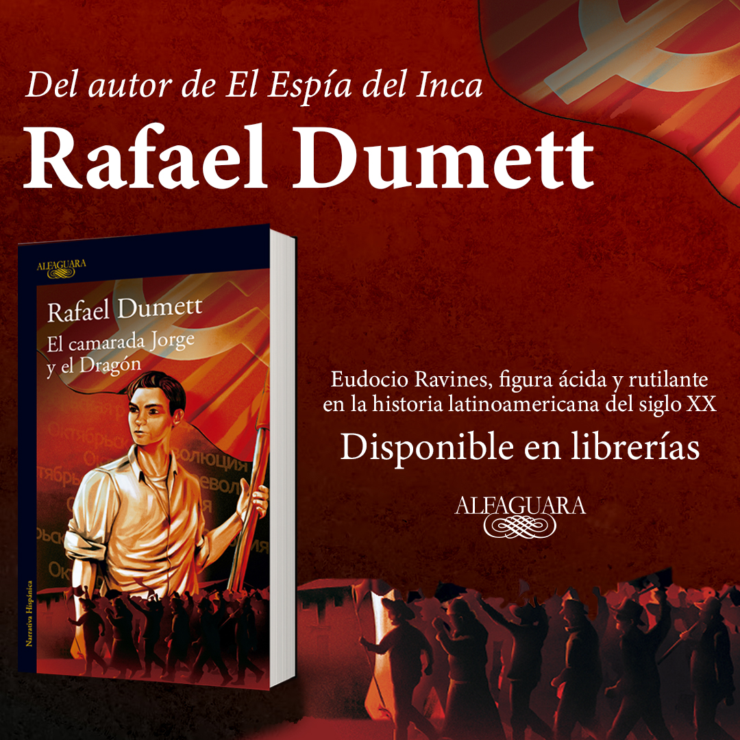 penguinlibrospe's tweet photo. #Novedad  en librerías.
Luego del éxito de El Espía del Inca, @rafaeldumett  vuelve a sorprender con esta novela histórica, en que usa magistralmente la ficción para diluirse por completo en la vida del controvertido Eudocio Ravines. https://t.co/rvXzmUgDf6
