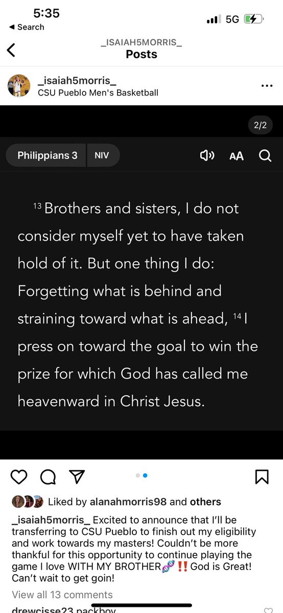 Our boys get to finish the way they started…TOGETHER. Beyond excited and so proud. #CalitoCo #Morrisbrothers <a href="/isaiah5morris/">Isaiah Morris</a> <a href="/makiahm23/">Makiah Morris</a> @CSUPuebloMBB <a href="/VHSPantherbball/">VHS Boys Basketball</a> <a href="/FullTimeHoops1/">Aaron Burgin</a>