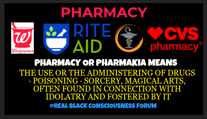 Pharmacy def., sorcery, magical arts, often found in connection with idolatry and fostered by it. #rbcf #pharmacy #pharmacytech #pharmacylife #pharmacyschool #pharmacystudent #pharmacytechnician #pharmacy #PharmacyJobs #pharmacymemes #pharmacyblack #pharmacyservices