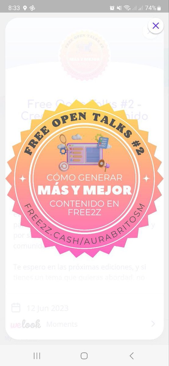 SoyAuraBrito's tweet photo. ¡POAP bello y precioso de las #FreeOpenTalks de hoy!
¿Ya luciste el tuyo? https://t.co/JXFky23WFY