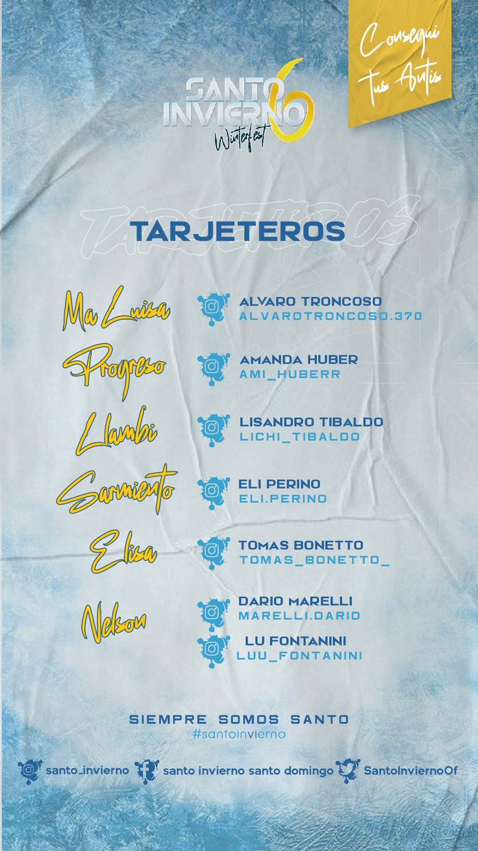 SantoInviernoOf's tweet photo. YA SALIERON LAS ANTICIPADAAAAASSS 🎉🎉❄️❄️ https://t.co/xvC0z5FicD