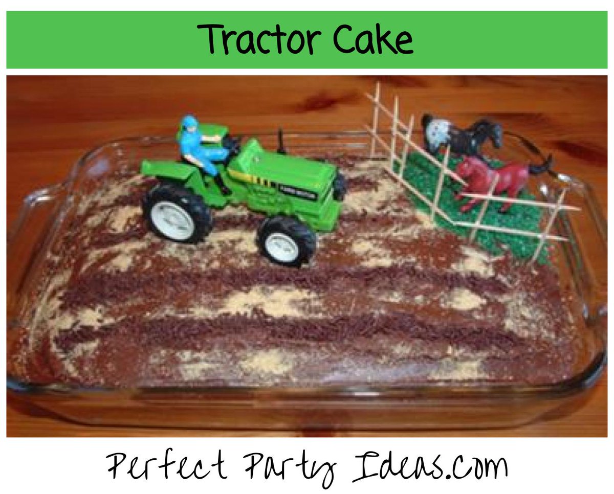 Learn how to make this chocolate #tractorcake for anyone who loves tractors. 

perfectpartyideas.com/tractor-cake.h…

#perfectpartyideas #tractor #tractors #johndeer #johndeertractor #homemadecake #dirtcake #tractorlover #cake #tractorparts #tractorpower #farmcake #yummycake #chocolatecake