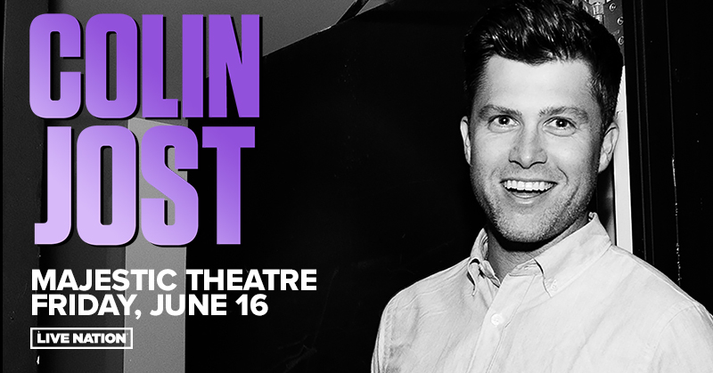 You Chance to win Tickets to Colin Jost this week at the Majestic is only on San Antonio's Sports Star 

Tickets available at https://t.co/8ANgNLPgvb https://t.co/DWy9y4BA8j