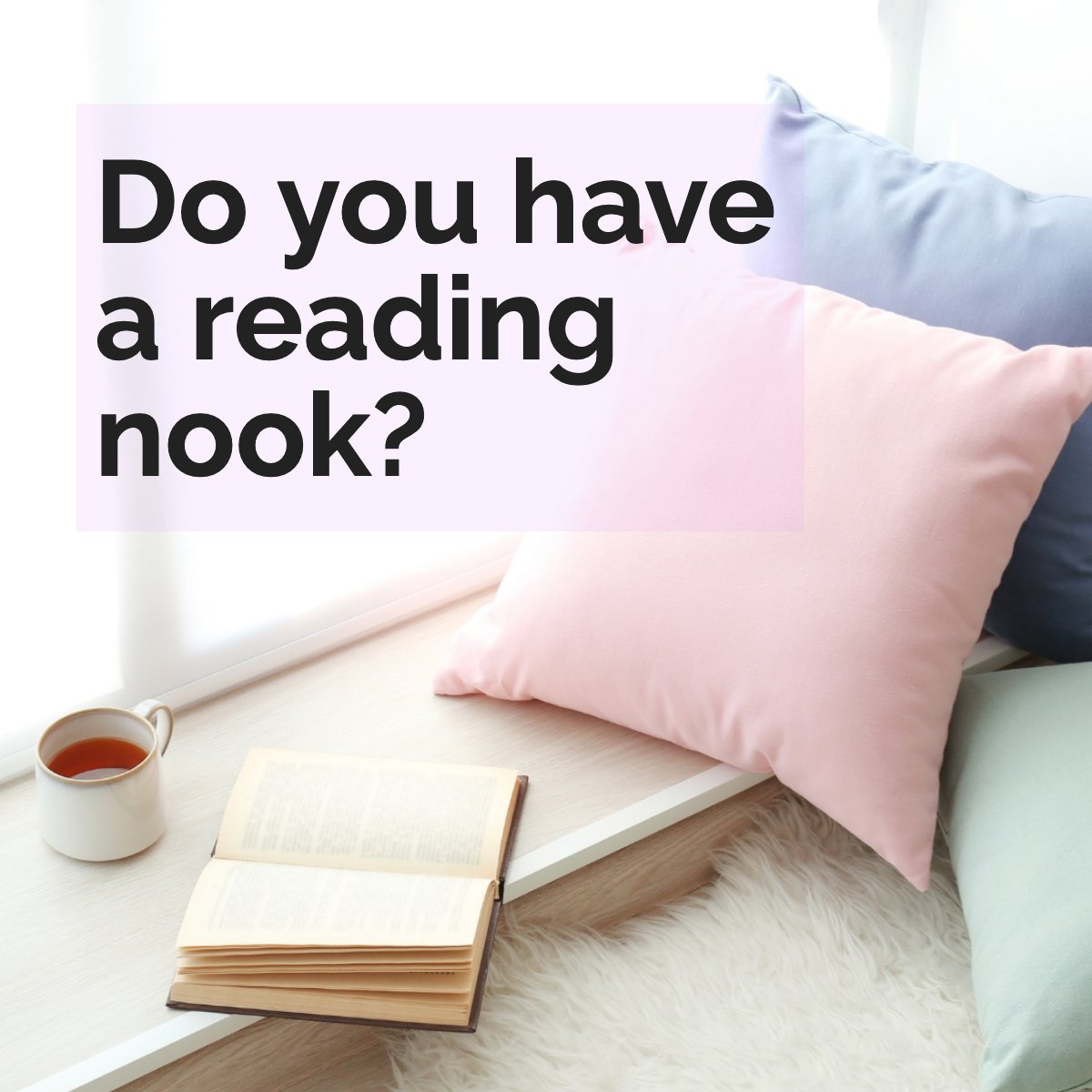 The only thing better than getting lost in a book is having your own cozy space devoted to literary escapes. 🛋 📚

#readingnook    #cozyreadingnook    #readinglife    #booksarelife
#RacingRealEstateAgent #BarrettRealEstate #StoneTreeRealEstateTeam