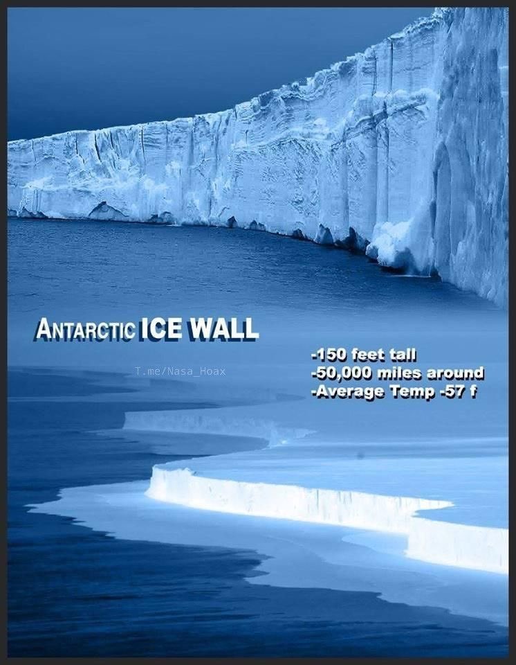 Antarctica is the 360° ice wall that surrounds our flat earth and acts as a container for the oceans. Research #antarctictreaty #operationhighjump #flatearth #Antarctica