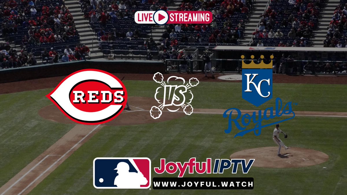 Cincy Reds vs. KC Royals – the biggest game of the season! Stream with us now & enjoy the show! #GoReds #MLBGameDay #Baseball #LiveStreaming