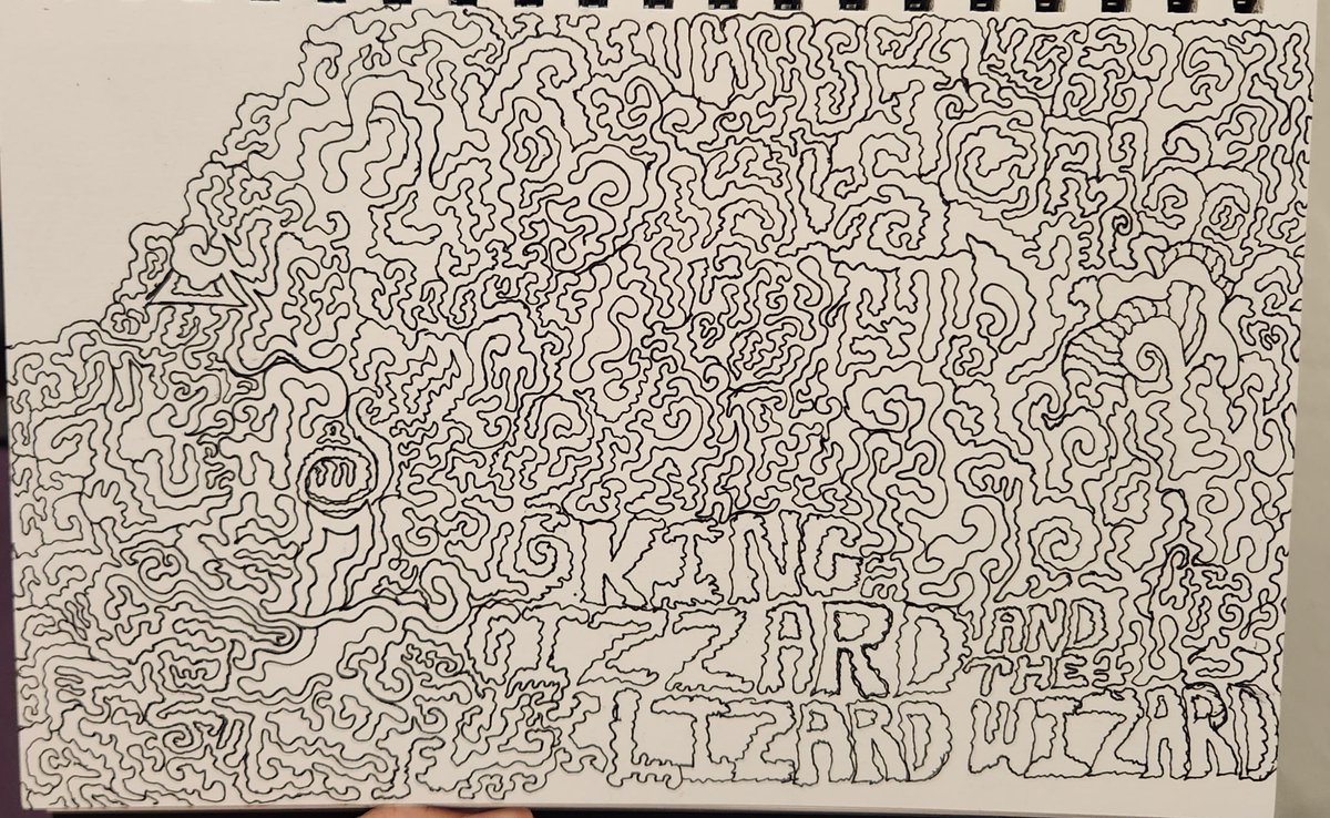 Kitkadenya's tweet photo. Working on a little something because I'm excited for the concert next week #kglw #kgatlw #kinggizz https://t.co/UGjumghIRv