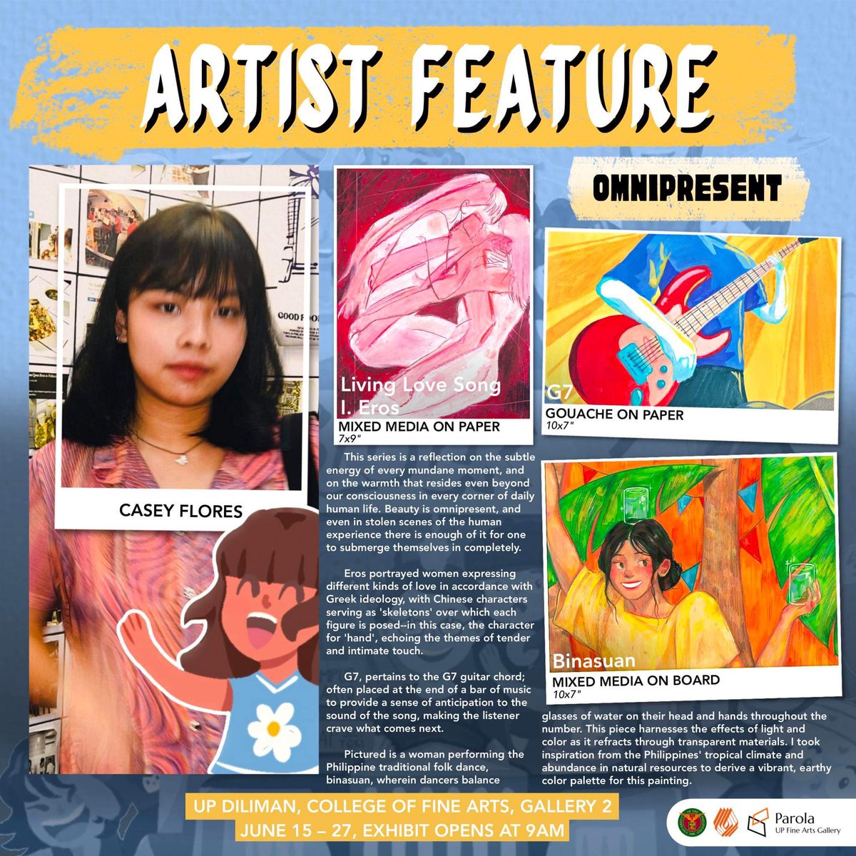blockxhibit's tweet photo. [2] And that concludes our artist feature! But don’t fret because this is not the end as you can still watch the artists talk about their works face-to-face in our exhibit opening this June 15. See you there!📍🤩 https://t.co/fRBPKJ5Edr