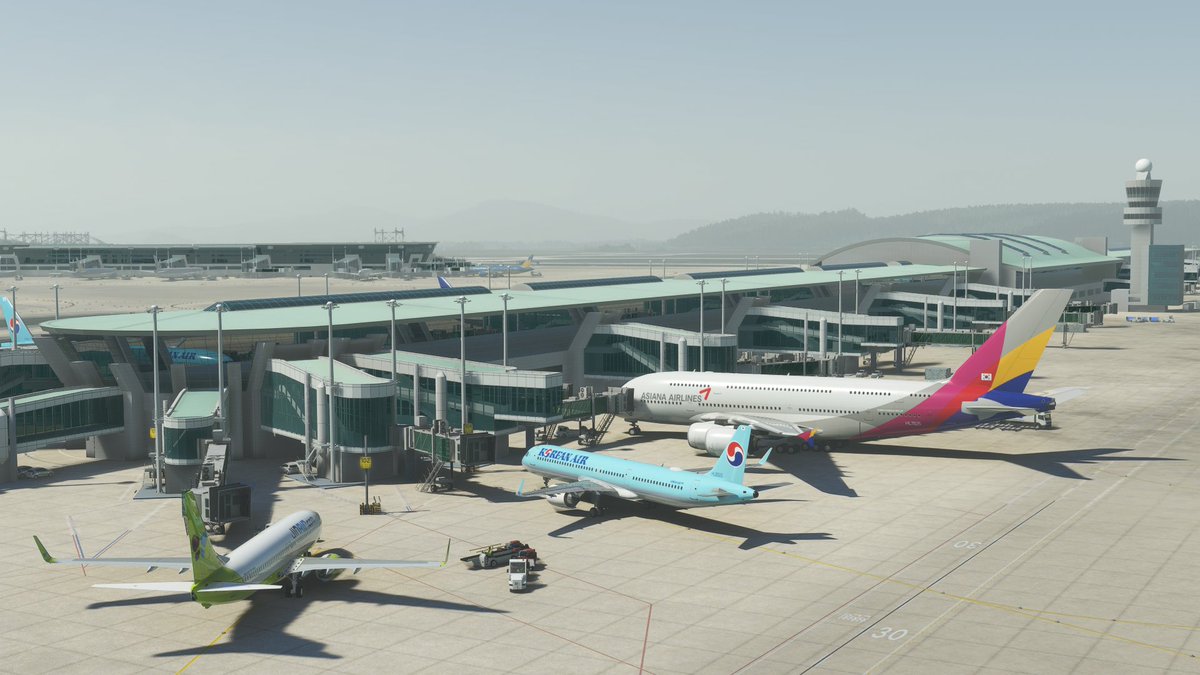 今日も どこかで旅客輸送🥬

岡山桃太郎空港🇯🇵〜仁川国際空港🇰🇷
A380大きい！

＃MSFS2020