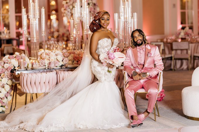CFBGPod's tweet photo. Wow @pinky907 and #DerrickHayes wedding was beautiful & congrats on your new addition
We love to see it! #BlackLove https://t.co/8UDlcg26N1