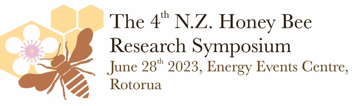 4th NZ Honeybee Research Symposium coming up 28th June. Abstracts and schedule now on-line - still time to hear the latest research going on in NZ. bit.ly/4thNZHBRSsched… 
Thanks to the great team <a href="/pjlester/">Phil Lester</a> <a href="/ApicultureNZ/">BPSC</a> Ashley <a href="/plantandfood/">Plant & Food Research</a> and Claire/Evan <a href="/MPI_NZ/">Ministry for Primary Industries</a>