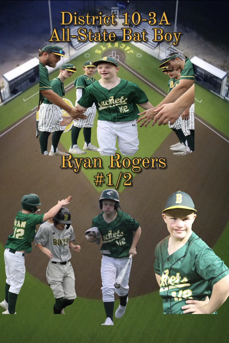 Congrats Ryan Rogers for being named All-District, All-State, and All-World Bat Boy! <a href="/boyd12_shannon/">Shannon</a>