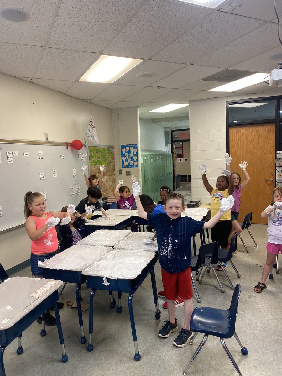 Had some fun with shaving cream today!! #OneMoreDay