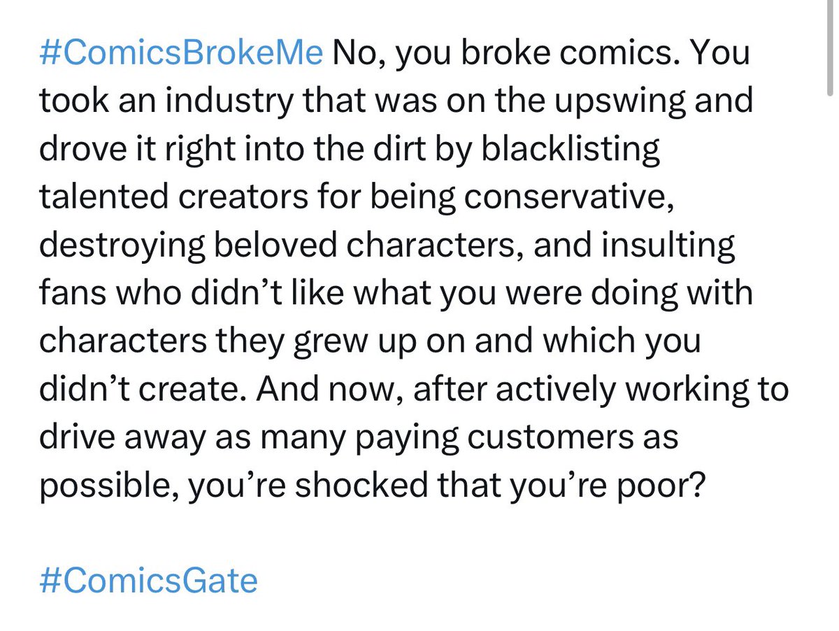 Do not ever, ever let anyone convince you of this. Bill Finger died broke and forgotten. Siegel/Shuster were nearly penniless until DC did an about-face. The Hero Initiative has existed for 23 years specifically to aid creators taken advantage of by our broken system.