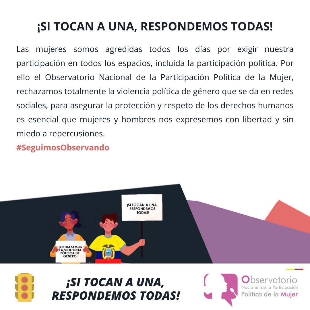 Obs_MujeresEc's tweet photo. 🚨Lanzamos nuestra voz de #ALERTA por la Violencia Política de Género en contra de la Candidata a la Presidencia @LuisaGonzalezEc
Esto sucede en redes! NO LO NORMALICEMOS. #SiTocanAUnaRespondemosTodas #SeguimosObservando https://t.co/YXrWQKx73t