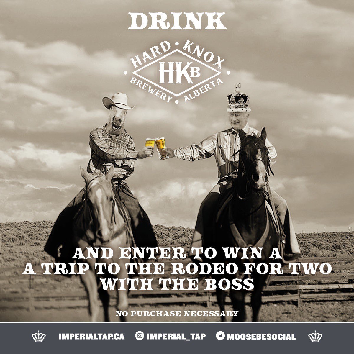 🚨Contest Alert 🚨 Get your boots polished and head down to <a href="/TheImperialTap/">The Imperial Tap</a> for a cold Black Diamond Blonde, which happens to pay tribute to Flores Leduc, who started the Stampede with Guy Wedick! She is a #hardknoxhero