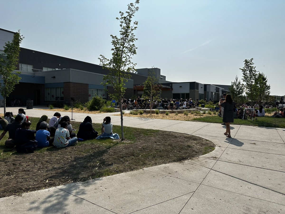 What a great day it was for an outdoor band concert. Thanks to our Gr. 7 and 8 students for playing for us! Thanks to Ms. McKenzie for her leadership with our band program!