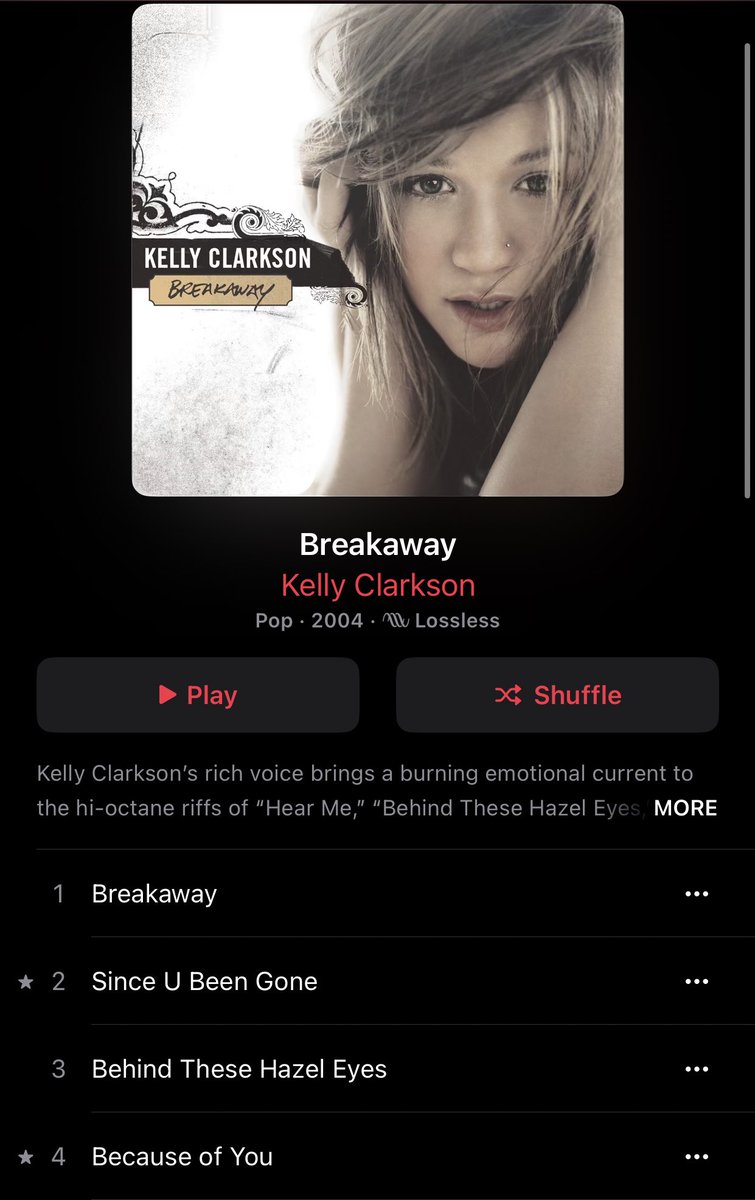 i still can't believe Kelly Clarkson opened her DEBUT album with these 4 hits.