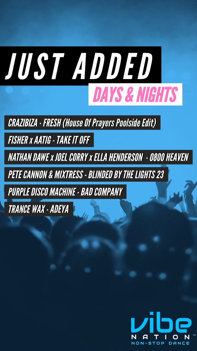 vibenationlive's tweet photo. New music from @Crazibiza and more! #newmusic #justadded #dance #house #techhou, @followthefishtv, @NathanDawe x @JoelCorry x @EllaHenderson, @petecannonbeats, @PurpleDiscoM, @trancewax #newmusic #justadded #house #techhouse #dance #radio https://t.co/02PlTzAwJn