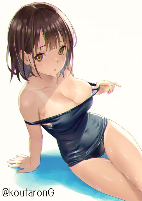 ぺたぺた すく水日焼け 
