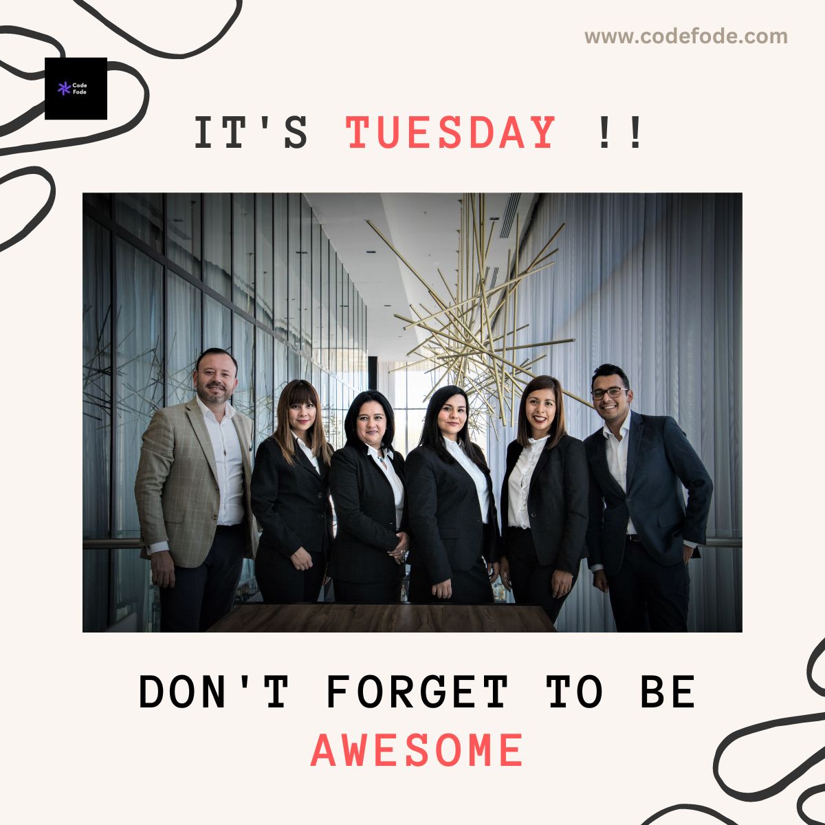 codefodetec's tweet image. Let&apos;s kick off this #tuesday with a boost of #inspiration and #motivation to conquer the day ahead!

#dailynews #dailychallenge #dailymotivation #dailychallenge #inspiration #inspirationalquote #motivationalpost #codefode #itcompanyindia