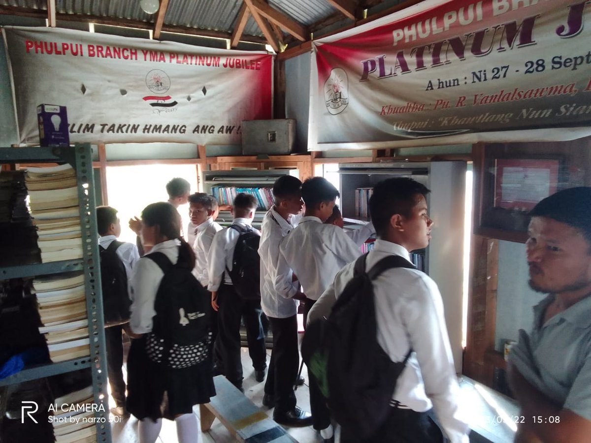 #BooksforAll #LibrariesforAll #AmritMahotsavPublic Library Day celebration at Phulpui branch Yma library, Mizoram a beneficiary of @RrrlfKolkata 

@DrAPSingh_BHU @kishanreddybjp

#BooksforAll #LibrariesforAll #AmritMahotsav