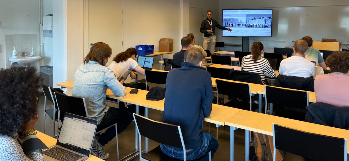 KuusniemiHeidi's tweet photo. The 2nd day of the national #DELTAnetwork doctoral school workshop is kicked off with an industrial keynote presentation by Engineering Manager Achim Behr/@hitachienergy on Electrifying the future world โก๏ธ๐ก https://t.co/WiJRcqSDST